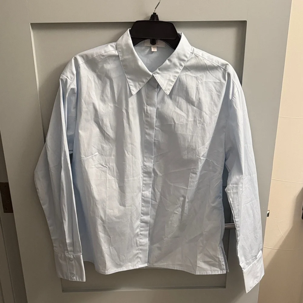Kut from the Kloth Alara Fitted Cotton Shirt - Size M - Picture 2 of 10